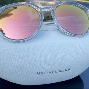 NWT MICHAEL KORS Clear & Rose Sunglasses